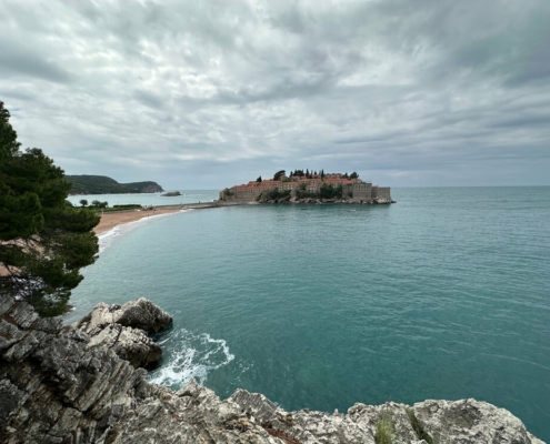 Montenegro beach and landscape - Sveti Stefan