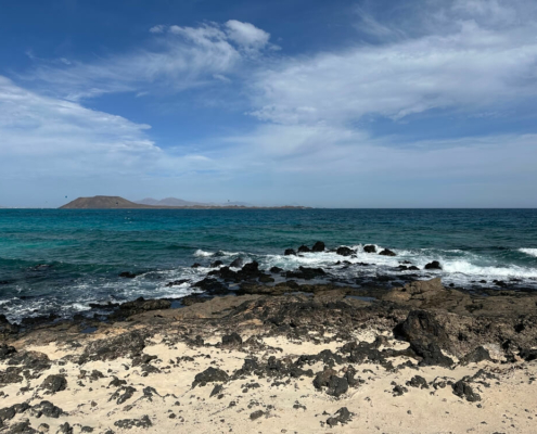 Fuerteventura beach and landscape